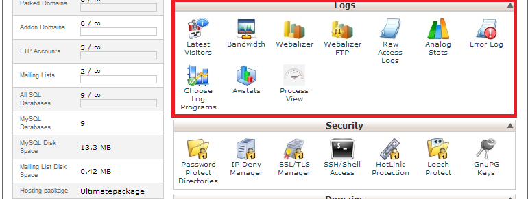 cpanel logi